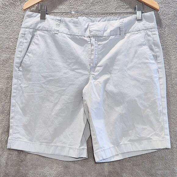 J. Crew Womens Gray Frankie Chino 9' Inseam Shorts Size 10 Beach Golf Preppy - Picture 1 of 13